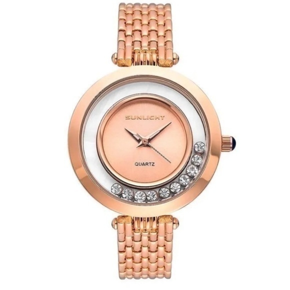NWT Dancing Like Diamonds Stones watch not yet preloved band strap long